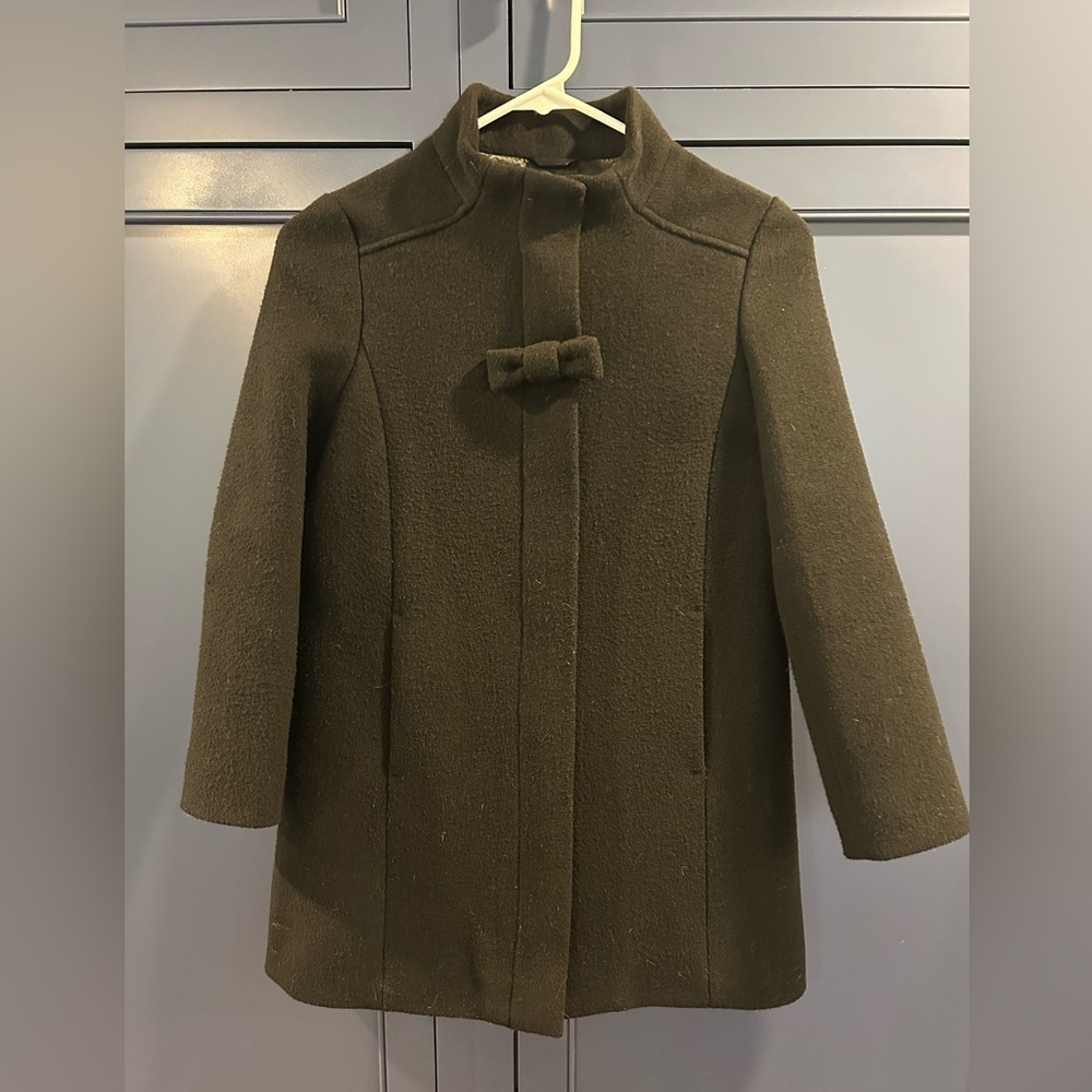 J.Crew Girls Wool Bow dress coat. Sz 10. Excellent condition.